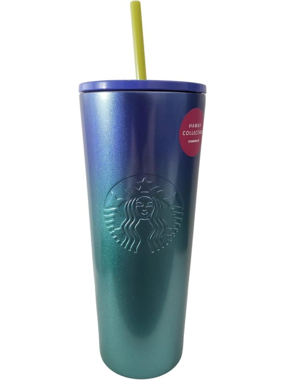 Tropical Blue Ombre 24oz Stainless Steel Cold Cup - Hawaii Collection Drinkware